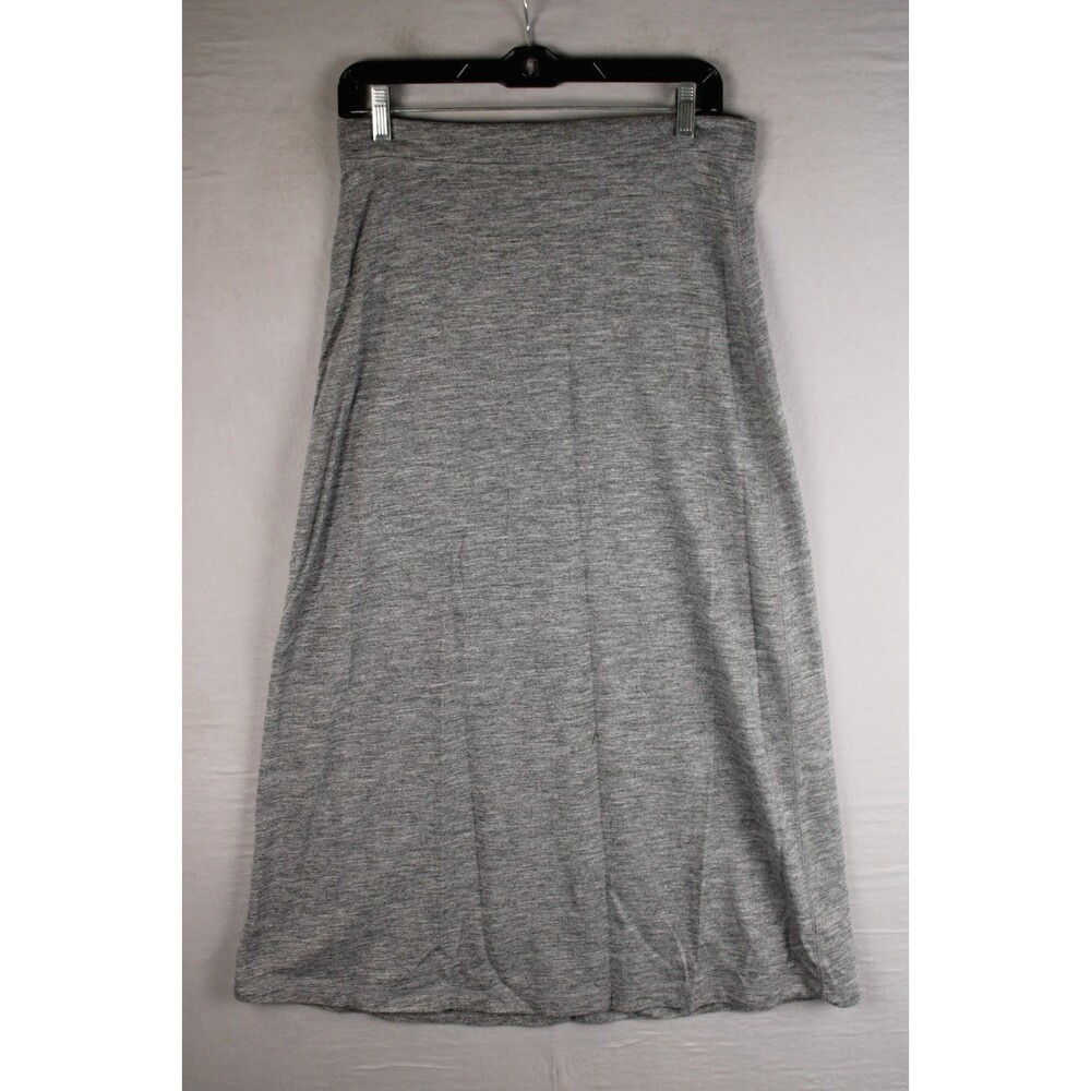 Gap Heather Gray Knit Maxi Skirt Women’s Small S Jersey Casual Long Straight